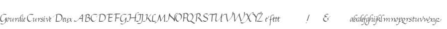 Gourdie Cursive Deux