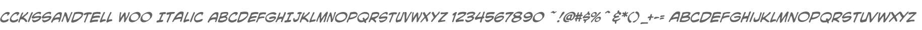 CCKissAndTell W00 Italic
