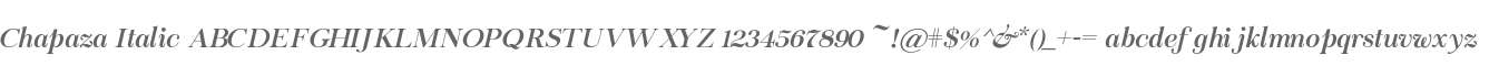 Chapaza Italic