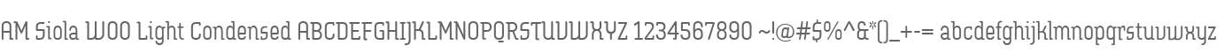 AM Siola W00 Light Condensed