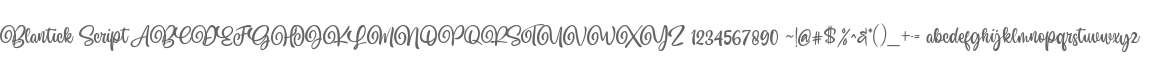 Blantick Script