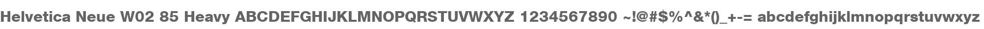Helvetica Neue W02 85 Heavy