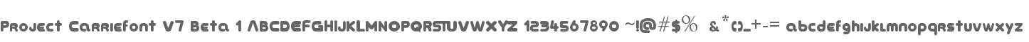 Project CarrieFont V7 Beta