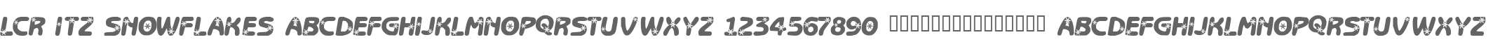 LCR Itz Snowflakes