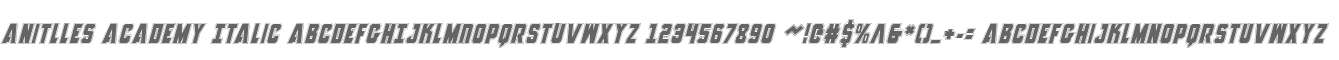 Anitlles Academy Italic