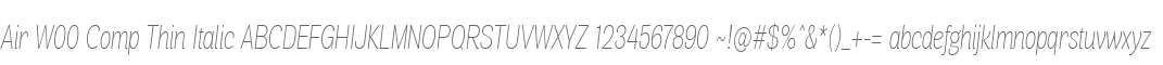 Air W00 Comp Thin Italic