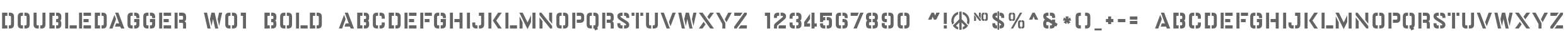DoubleDagger W01 Bold