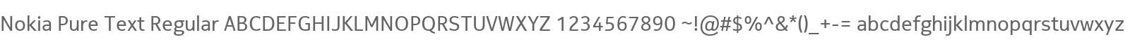 Nokia Pure Text Regular