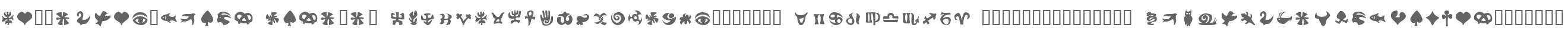 FrutigerSymbols Positiv