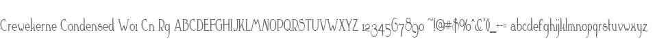 Crewekerne Condensed W01 Cn Rg