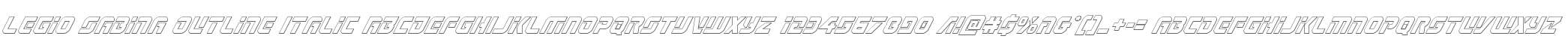 Legio Sabina Outline Italic