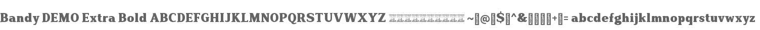 Bandy DEMO Extra Bold