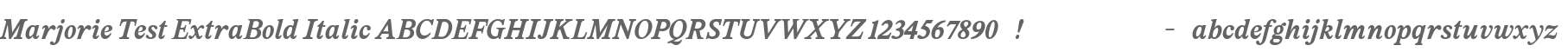 Marjorie Test ExtraBold