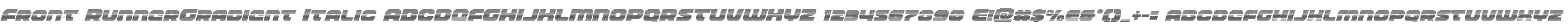 Front RunnerGradient Italic