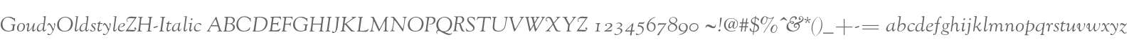 GoudyOldstyleZH-Italic