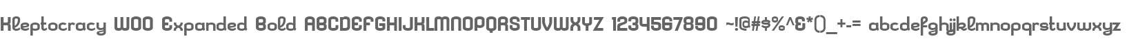 Kleptocracy W00 Expanded Bold