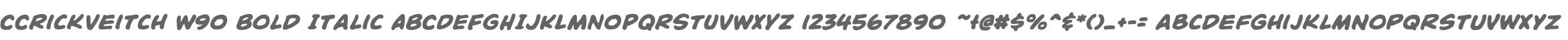 CCRickVeitch W90 Bold Italic