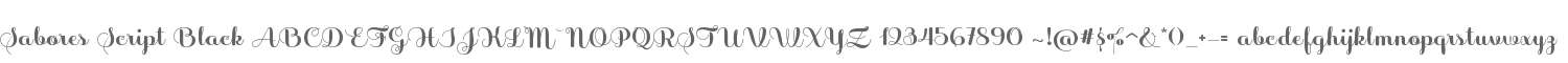 Sabores Script Black