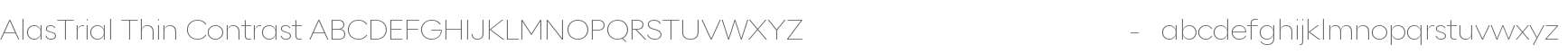 AlasTrial Thin Contrast