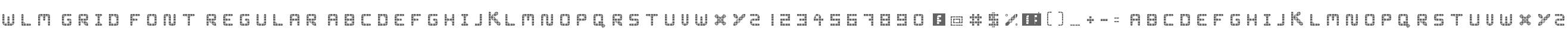 WLM Grid Font Regular