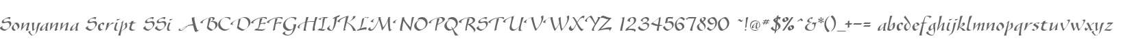 Sonyanna Script SSi