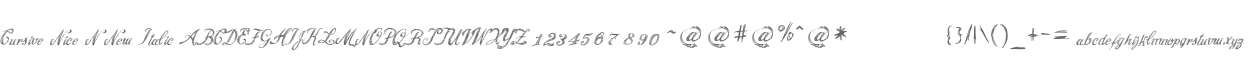 Cursive Nice N New