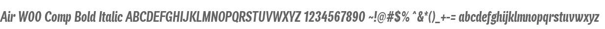 Air W00 Comp Bold Italic
