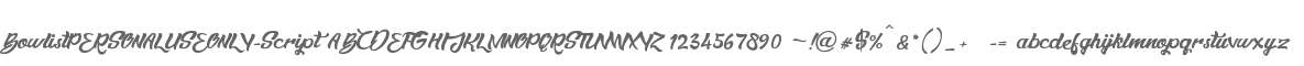 Bowlist PERSONAL USE ONLY Script