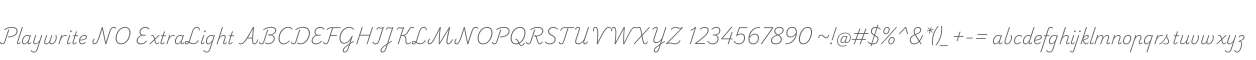 Playwrite NO ExtraLight