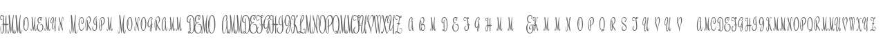 HMRoselyn Script Monograms DEMO