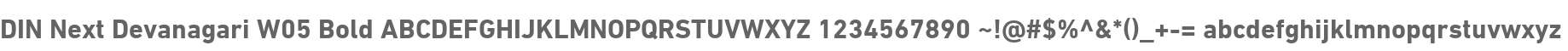 DIN Next Devanagari W05 Bold