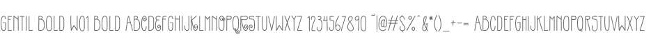 Gentil Bold W01 Bold