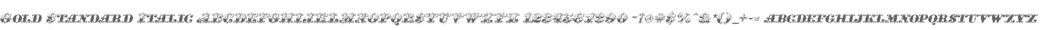 Gold Standard Italic