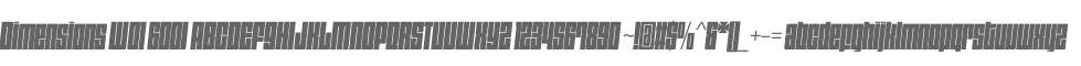Dimensions W01 600I