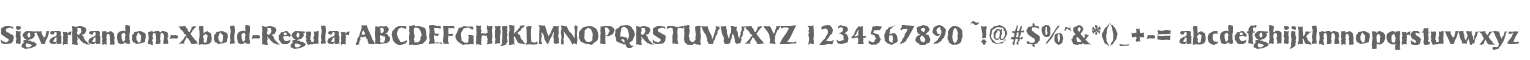SigvarRandom-Xbold-Regular