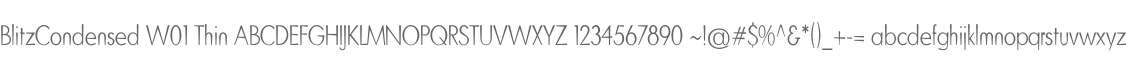 BlitzCondensed W01 Thin