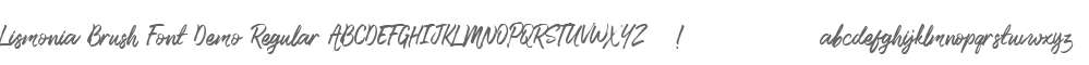 Lismonia Brush Font Demo Regular