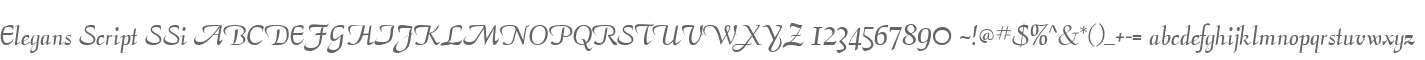 Elegans Script SSi