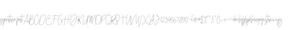 signature font