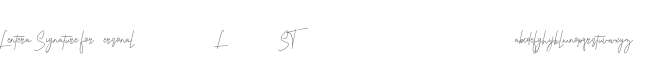 Lentera Signature for Personal