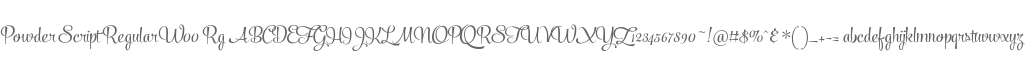 Powder Script Regular W00 Rg