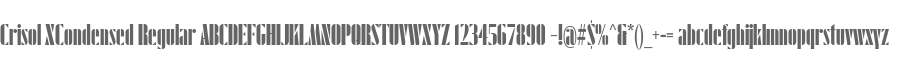 Crisol XCondensed Regular