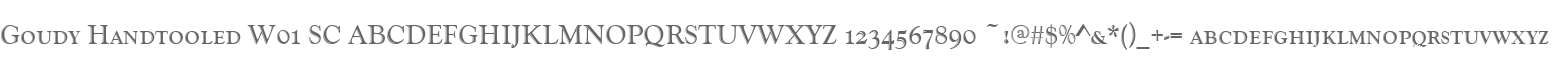 Goudy Handtooled W01 SC