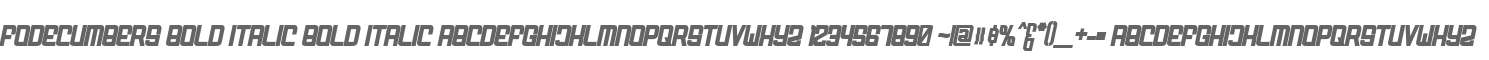 FODECUMBERS BOLD ITALIC