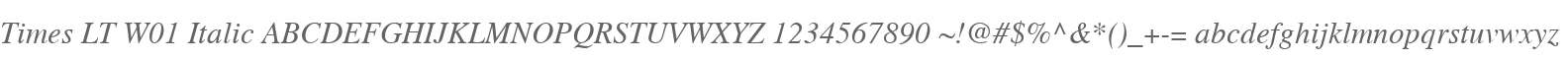 Times LT W01 Italic