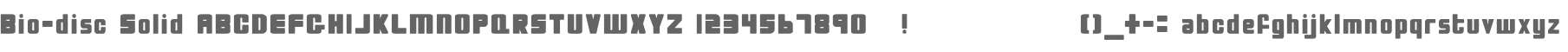 Bio-disc Solid