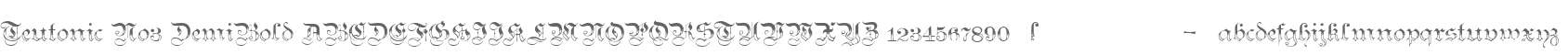 Teutonic No3 DemiBold