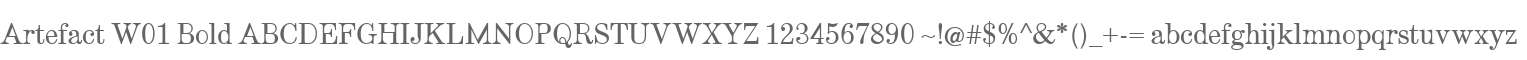 Artefact W01 Bold