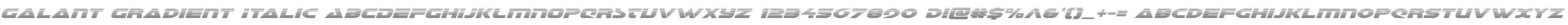 Galant Gradient Italic