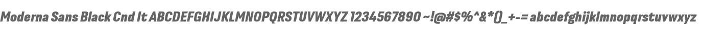 Moderna Sans Black Cnd It